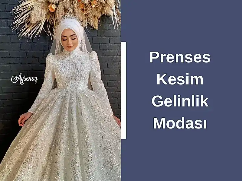 Prenses Kesim Gelinlik Modası