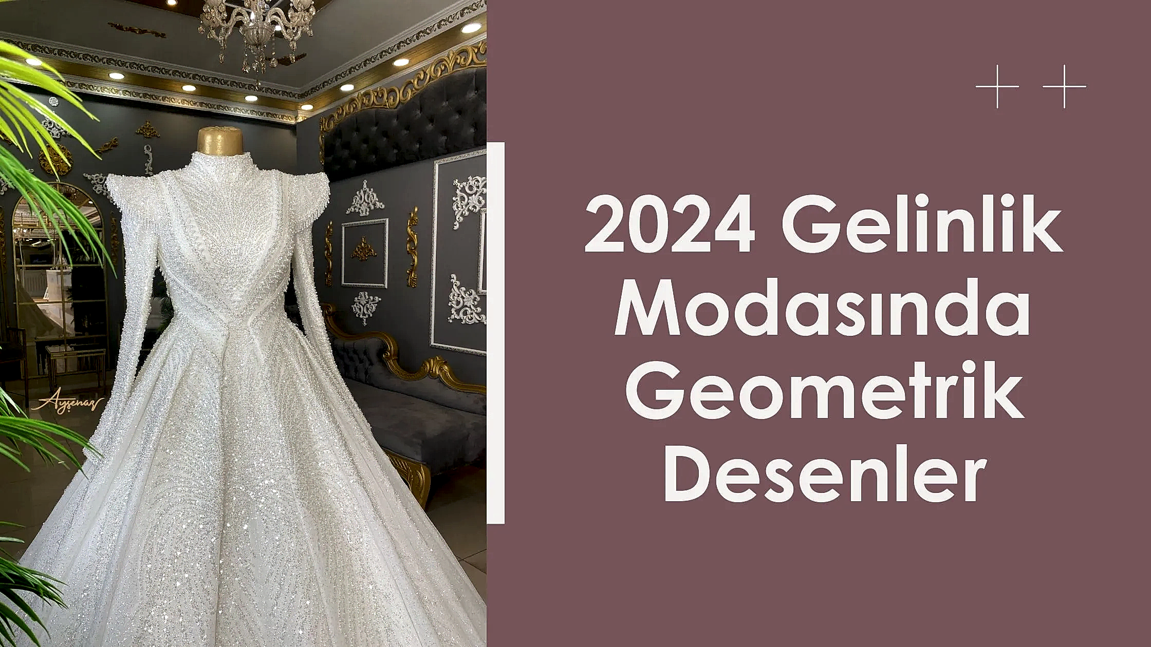 2024 Gelinlik Modasında Geometrik Desenler