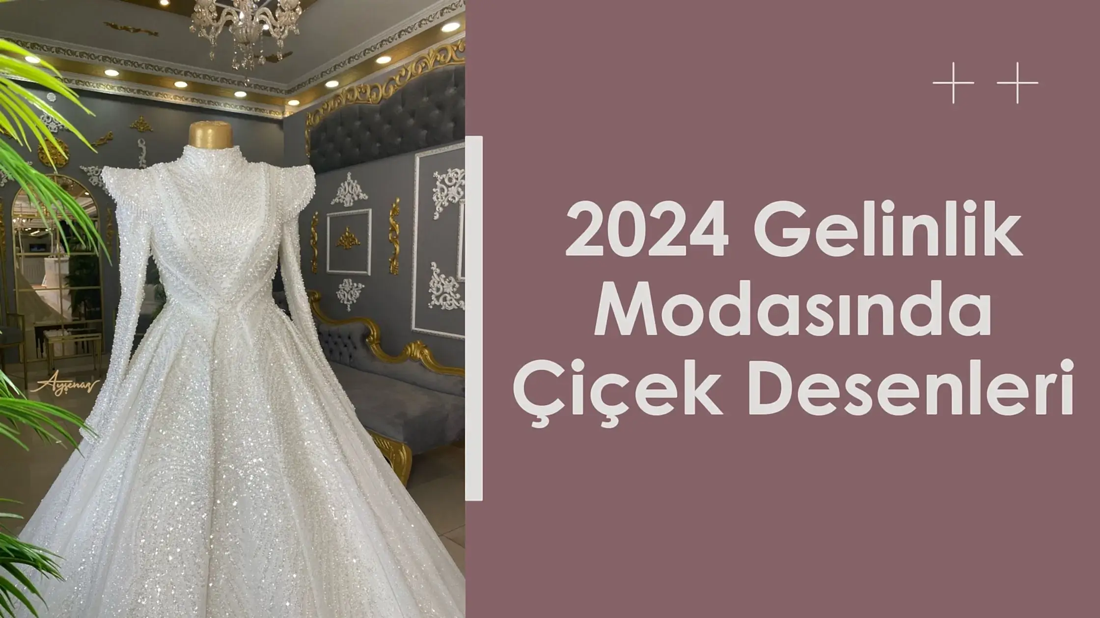 2024 Gelinlik Modasında Çiçek Desenleri