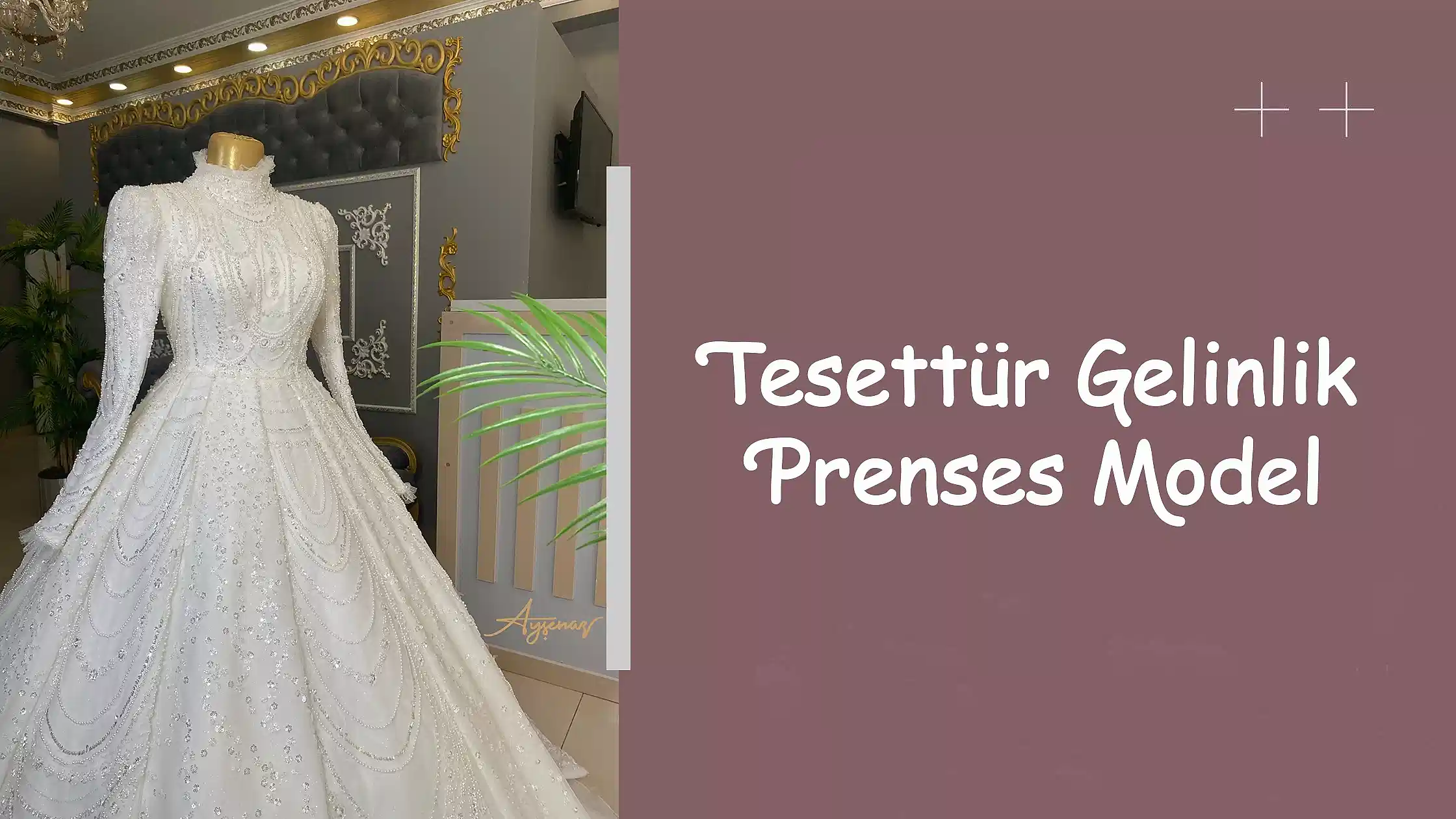 Tesettür Gelinlik Prenses Model