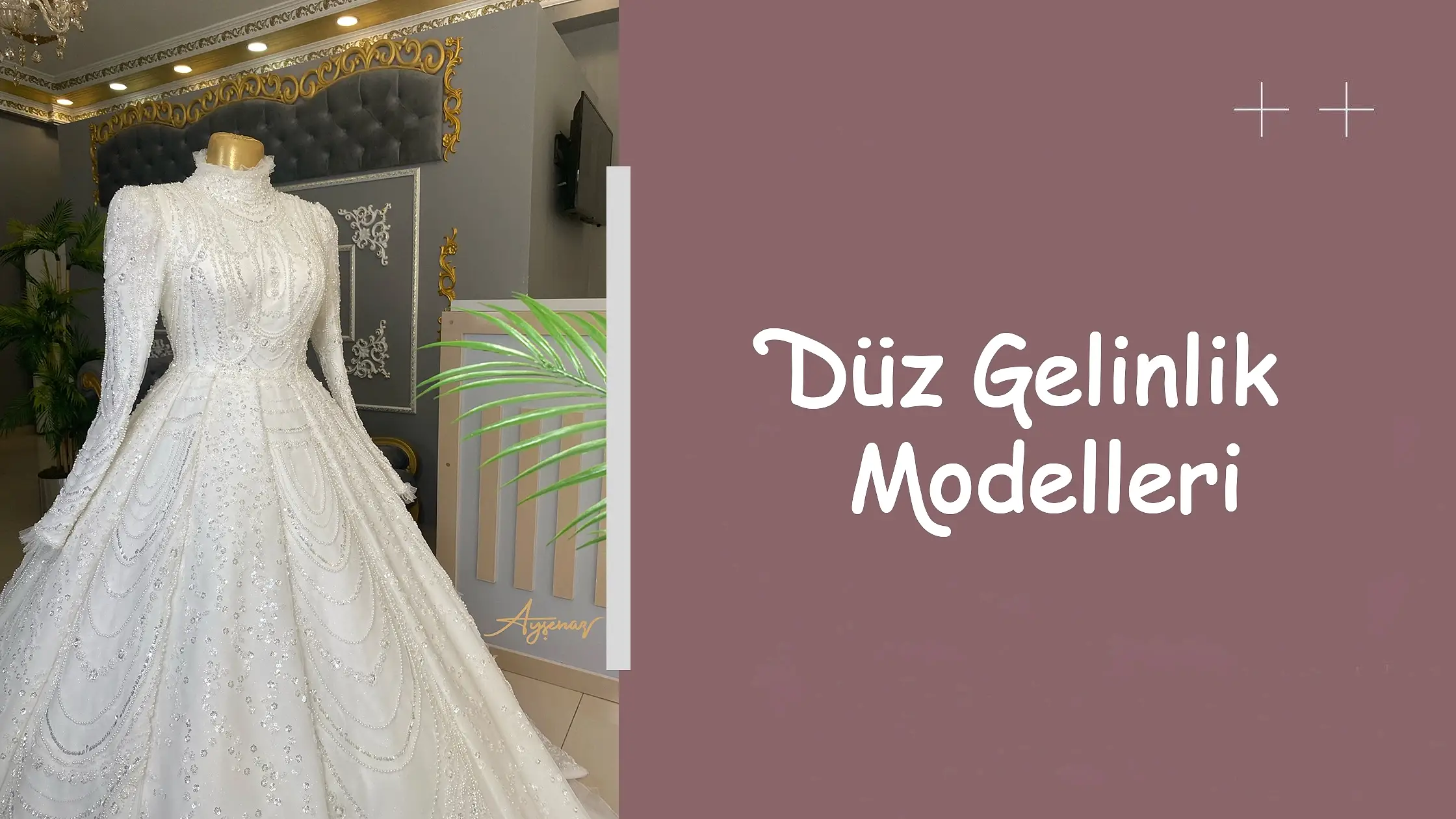 Düz Gelinlik Modelleri