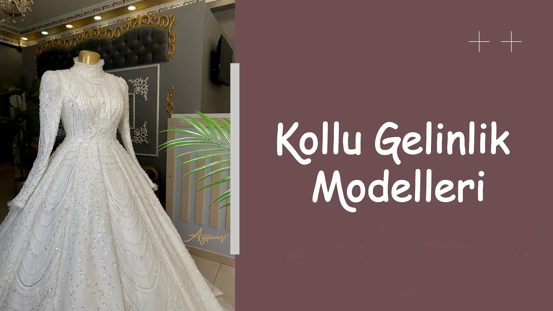 Kollu Gelinlik Modelleri