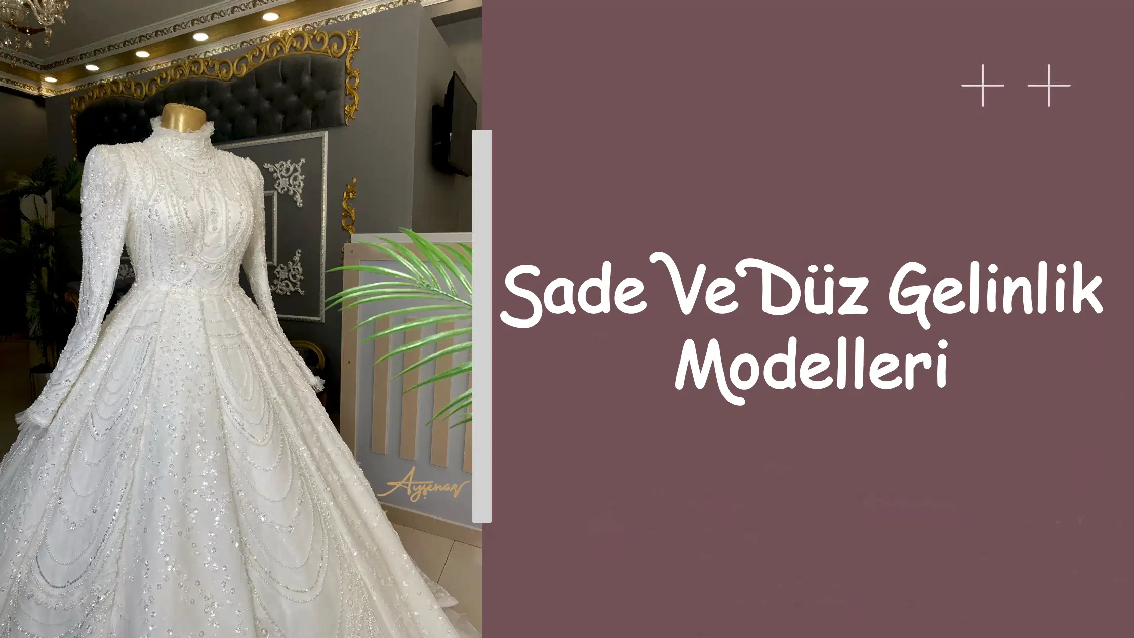 Sade ve Düz Gelinlik Modelleri