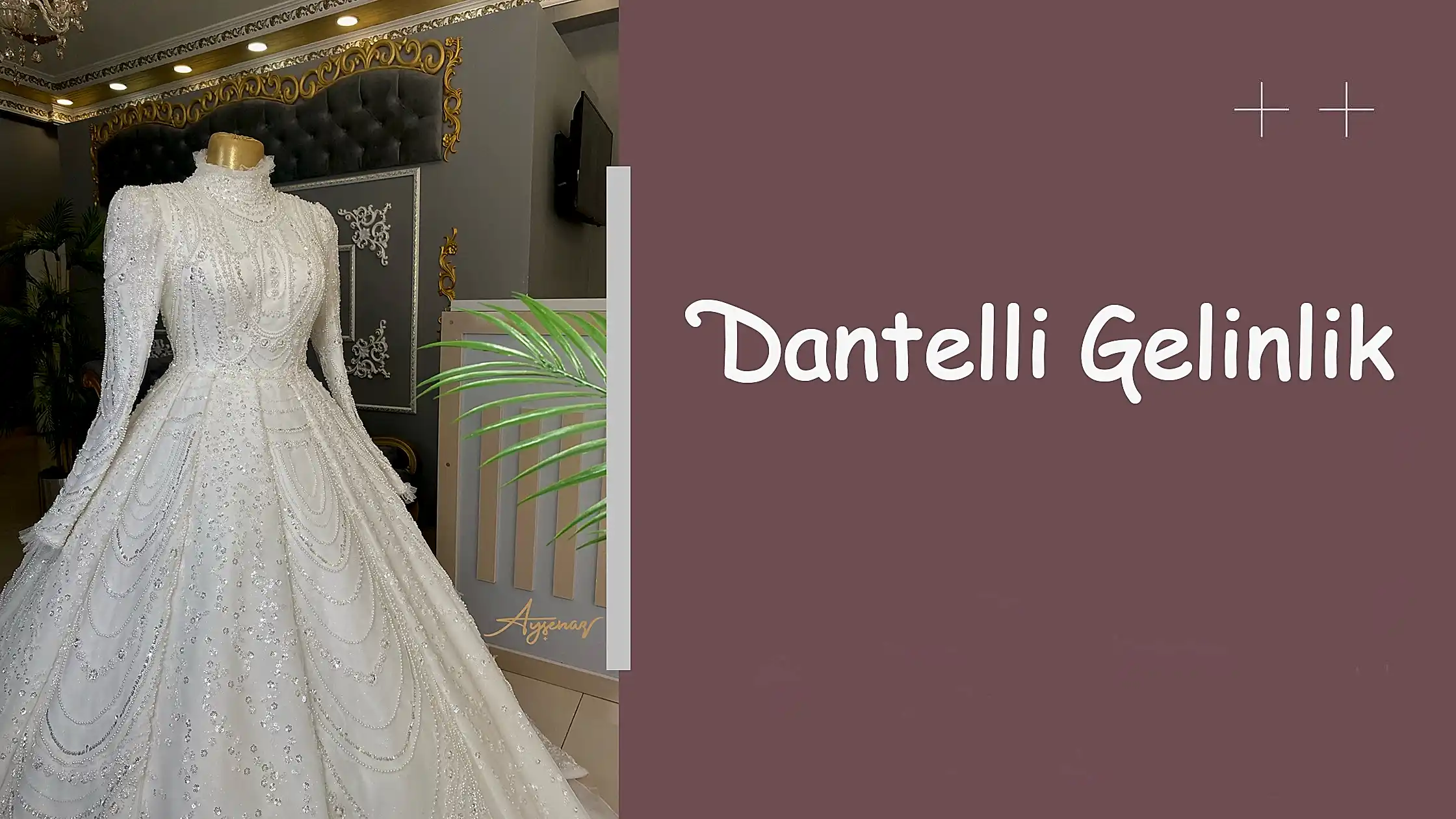 Dantelli Gelinlik