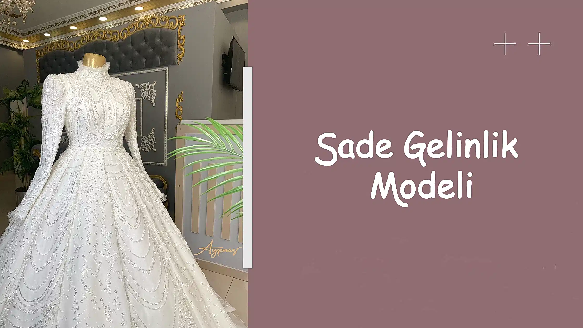 Sade Gelinlik Modeli
