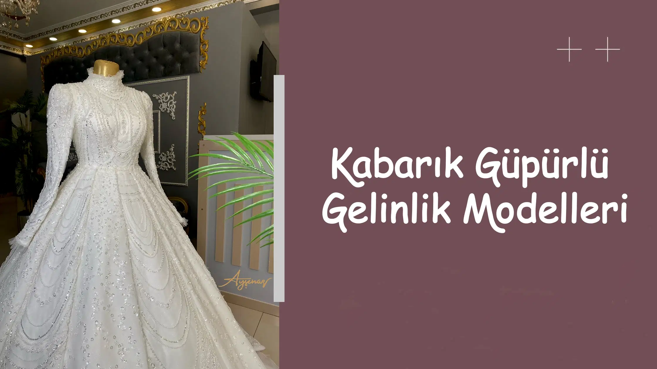 Kabarık Güpürlü Gelinlik Modelleri