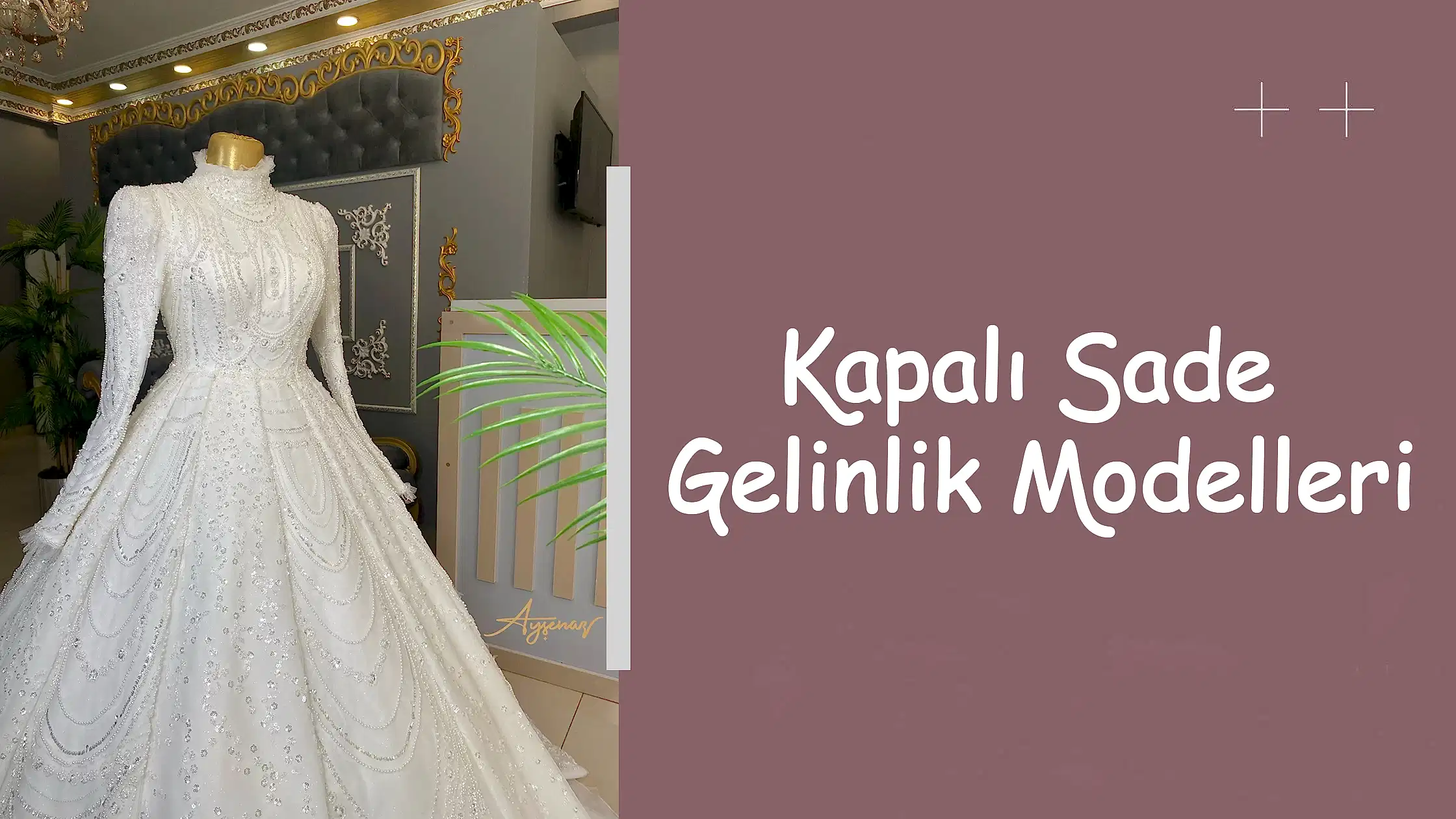 Kapalı Sade Gelinlik Modelleri