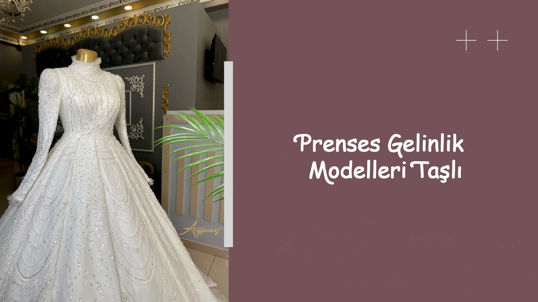 Prenses Gelinlik Modelleri Taşlı