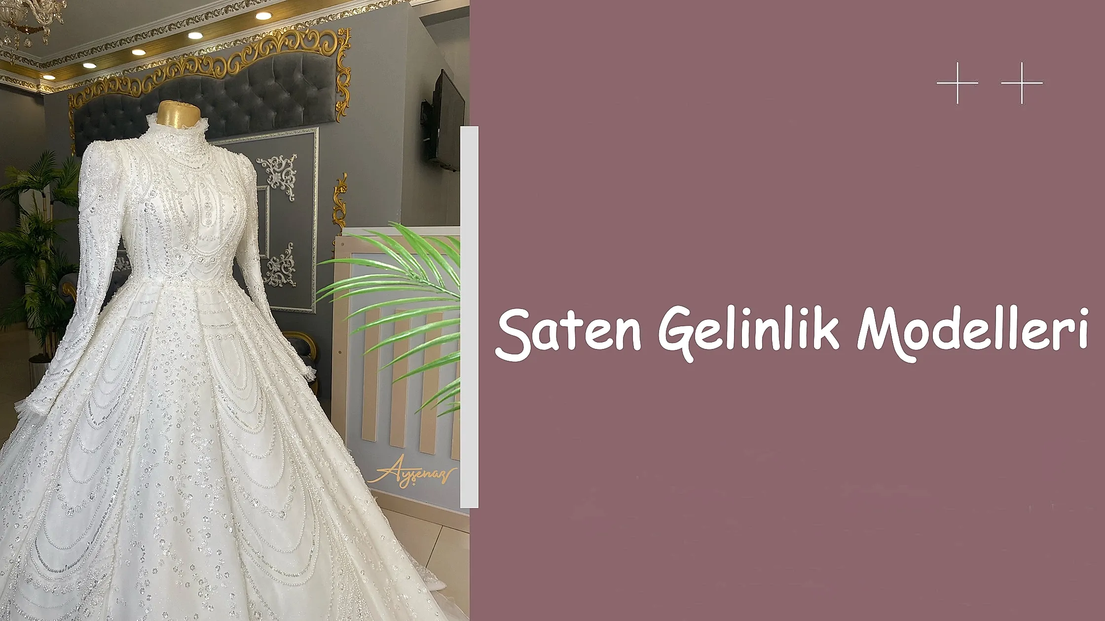Saten Gelinlik Modelleri