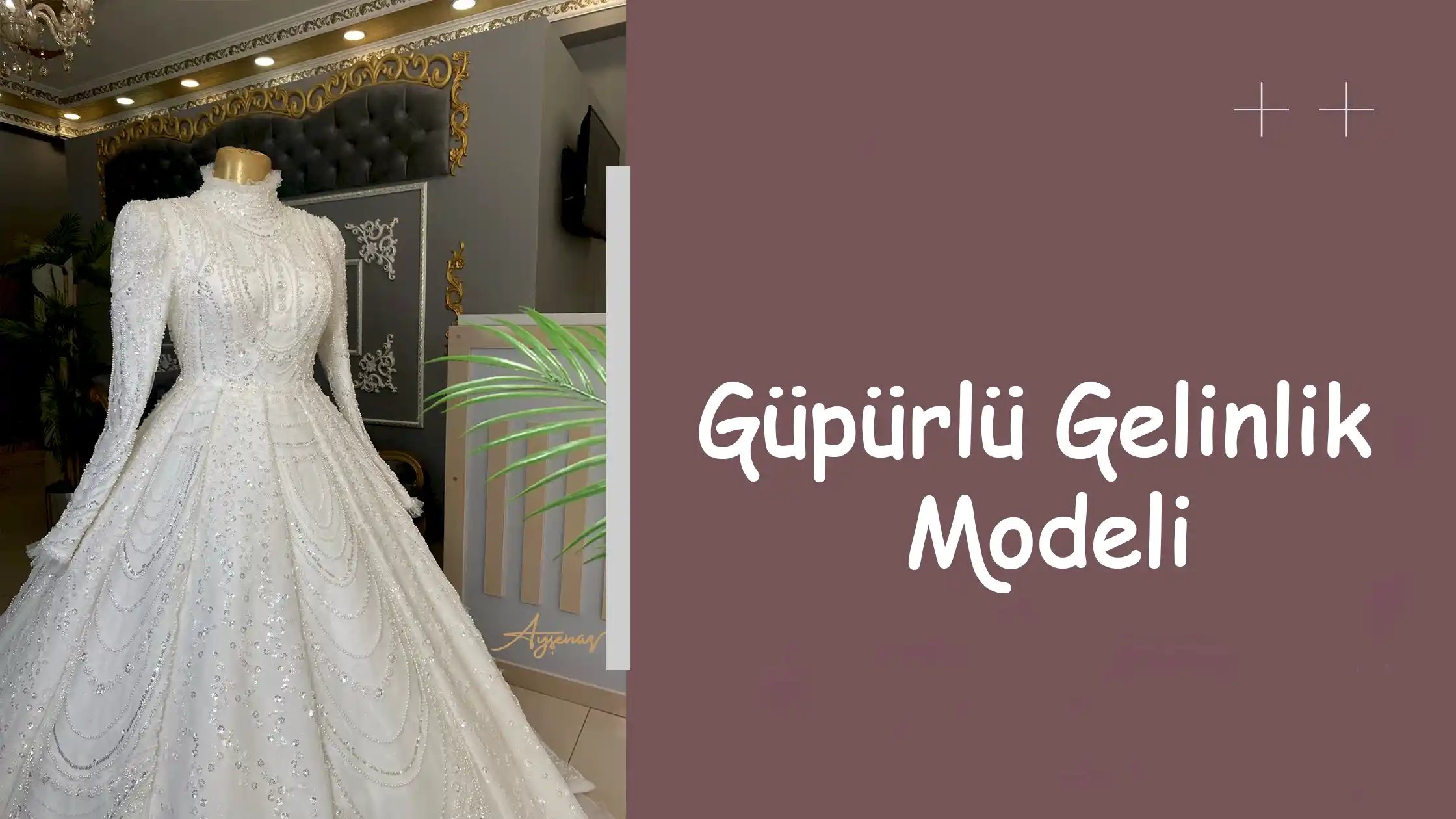Güpürlü Gelinlik Modeli