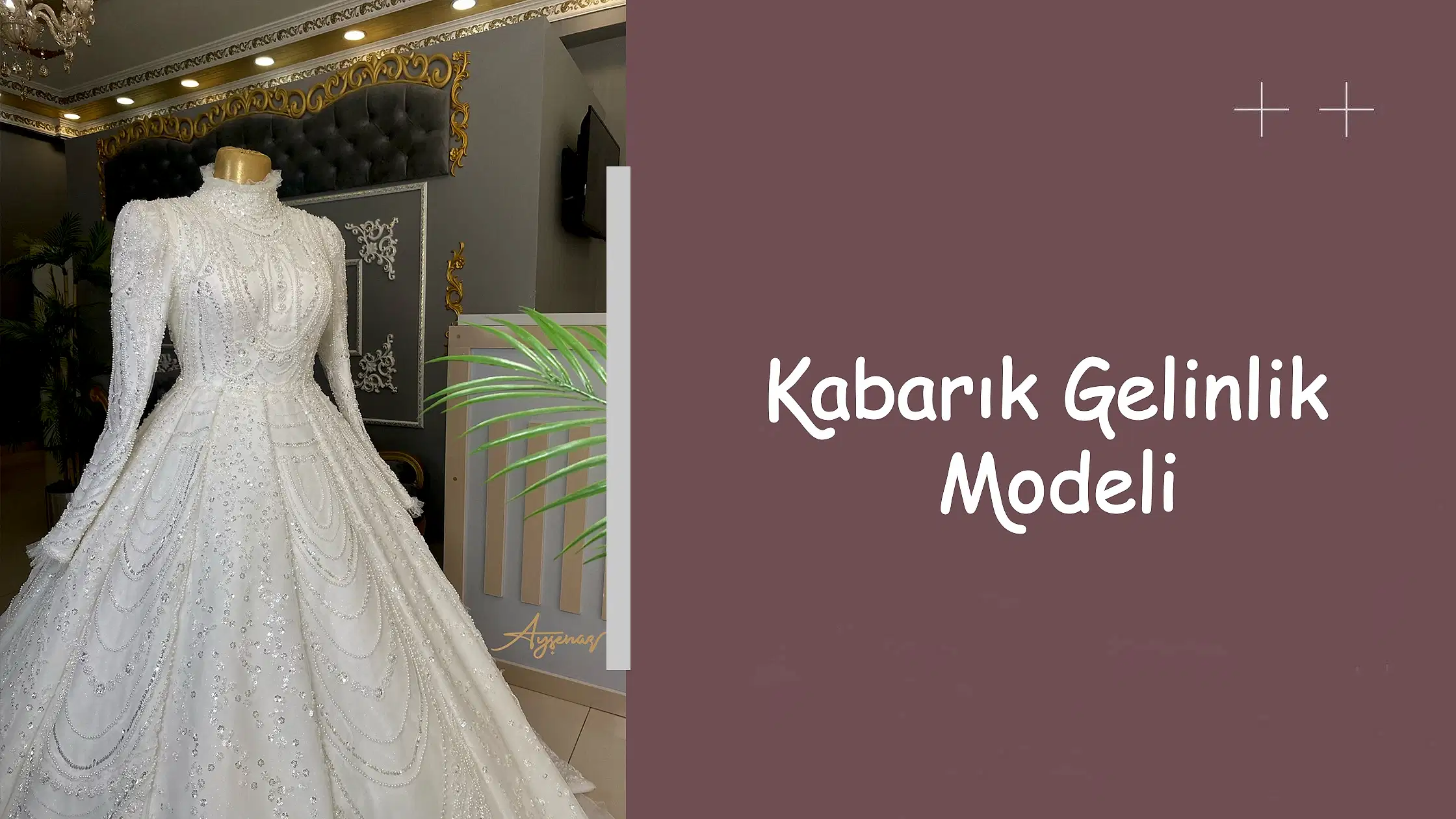 Kabarık Gelinlik Modeli