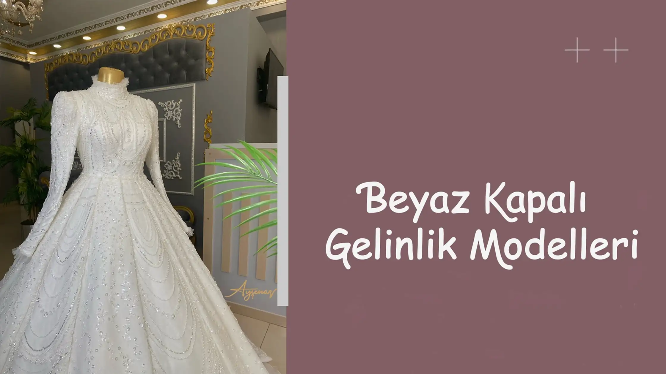 Beyaz Kapalı Gelinlik Modelleri