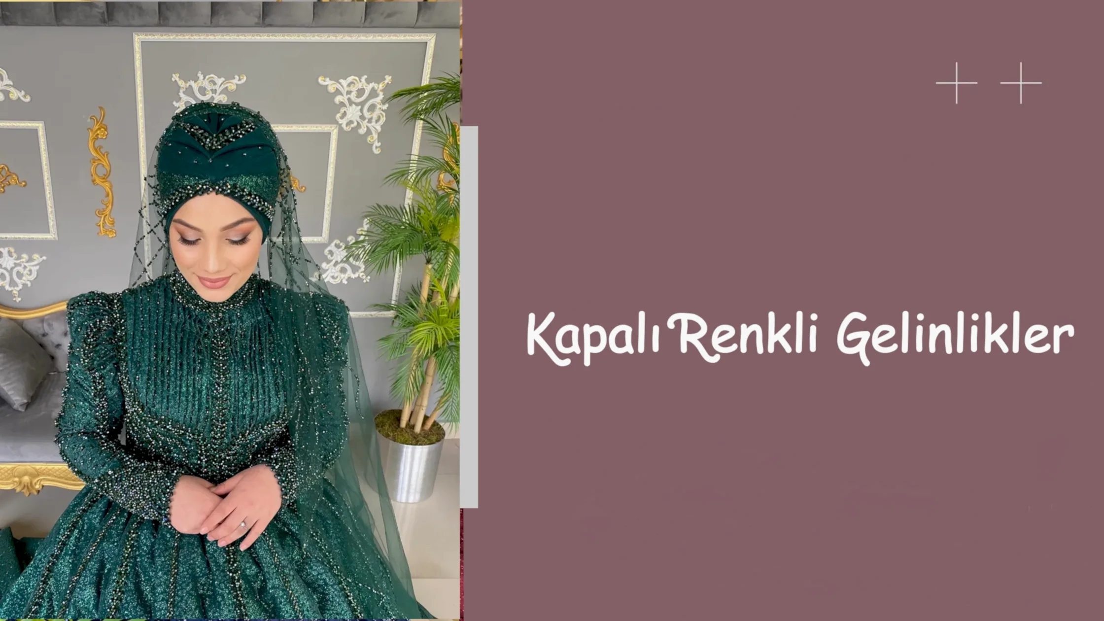 Kapalı Renkli Gelinlikler