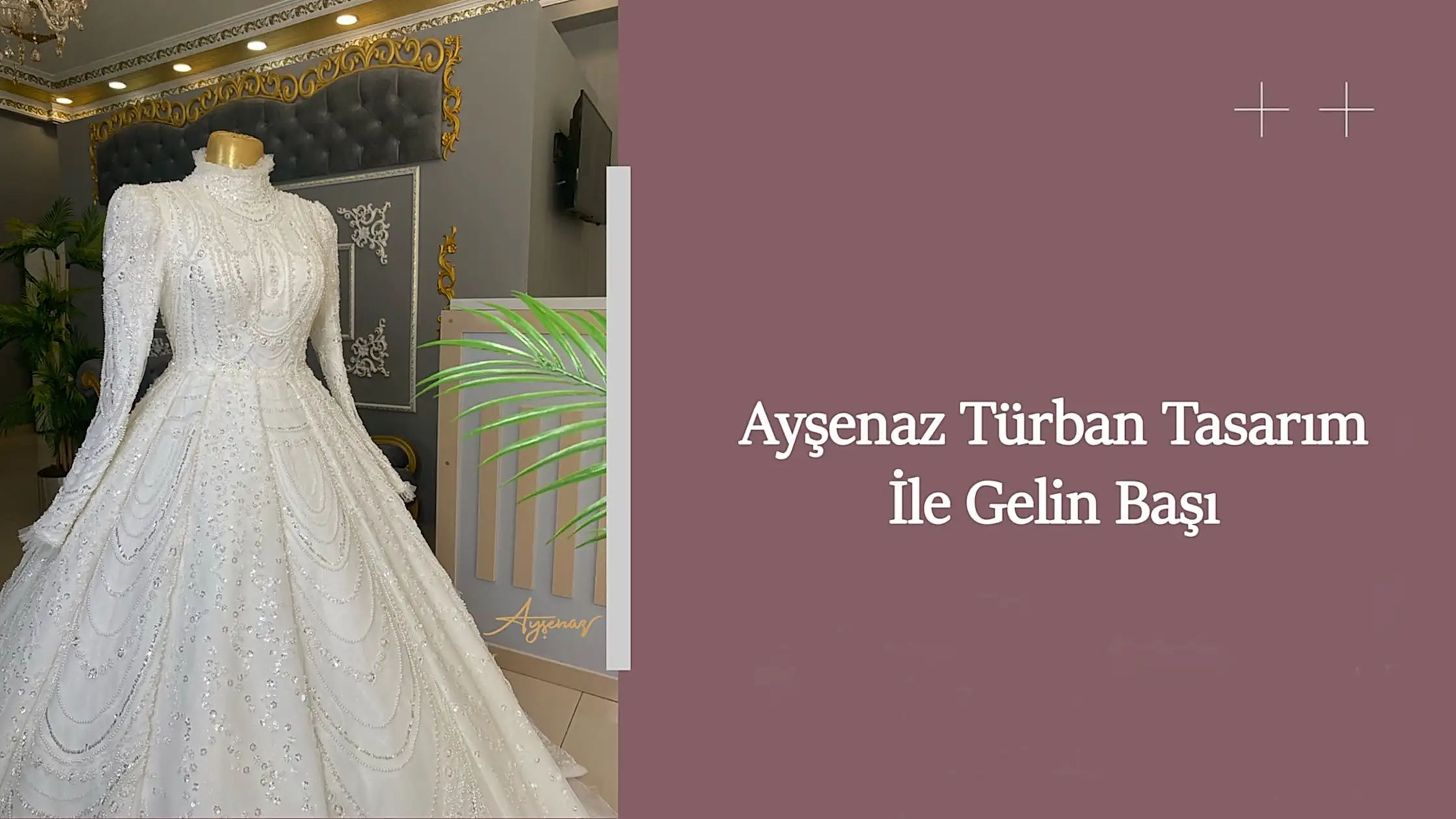 Ayşenaz türban tasarım ile gelin başı