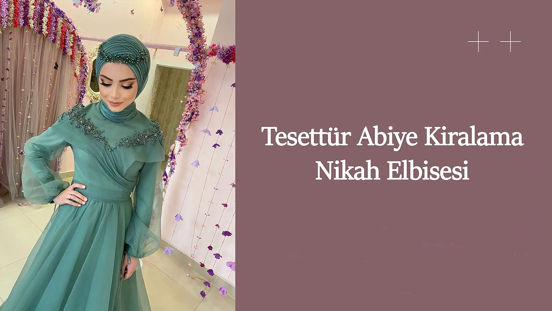Tesettür abiye kiralama nikah elbisesi