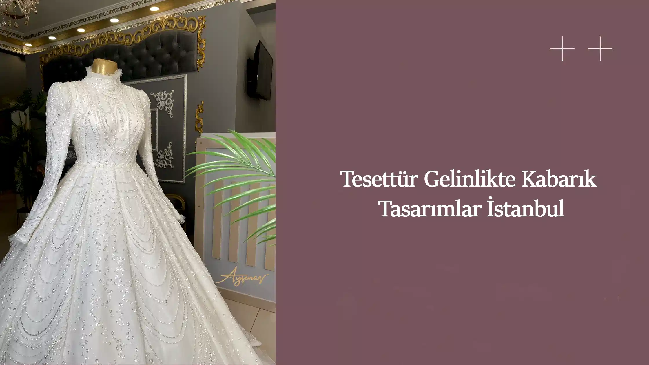 Tesettür Gelinlikte Kabarık Tasarımlar İstanbul