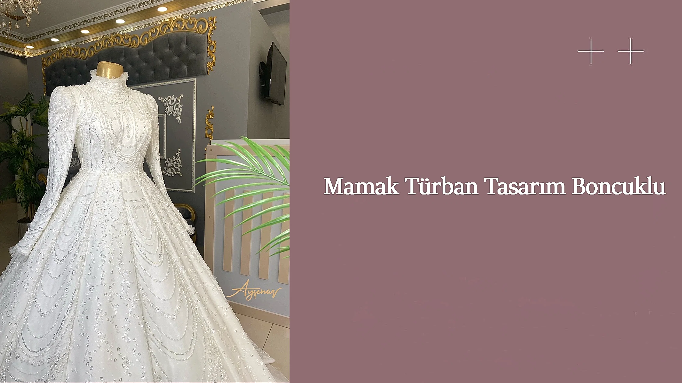 Mamak Türban Tasarım Boncuklu