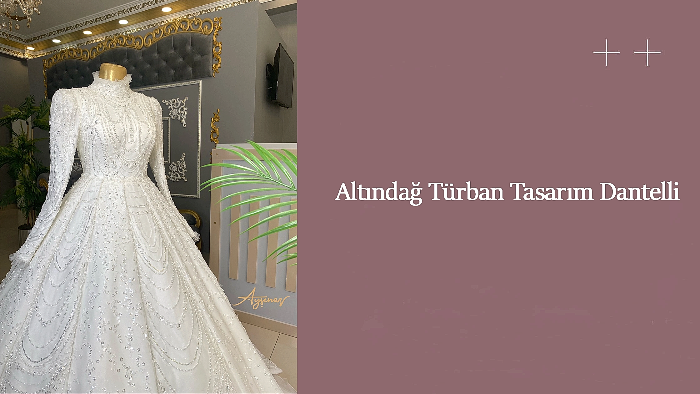 Altındağ Türban Tasarım Dantelli